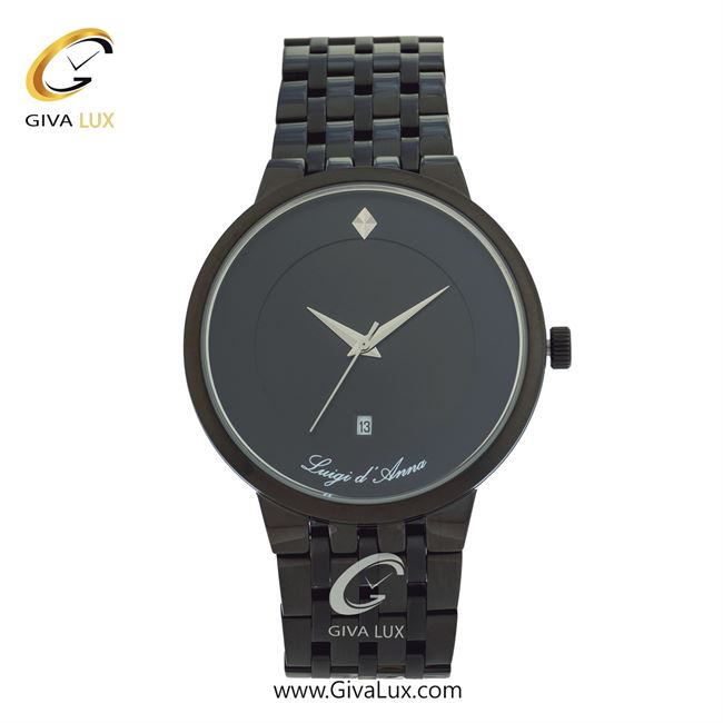 ساعت مچی اورجینال مردانه LdA | لوئیجی د آنا | Luigi d'Ana مشکی | مشکی| مشکی| کد رفرنس 2358